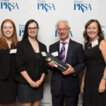 The DeFazio Communications team poses with the Ladle Award at the 2019 Pepperpots in Philadelphia